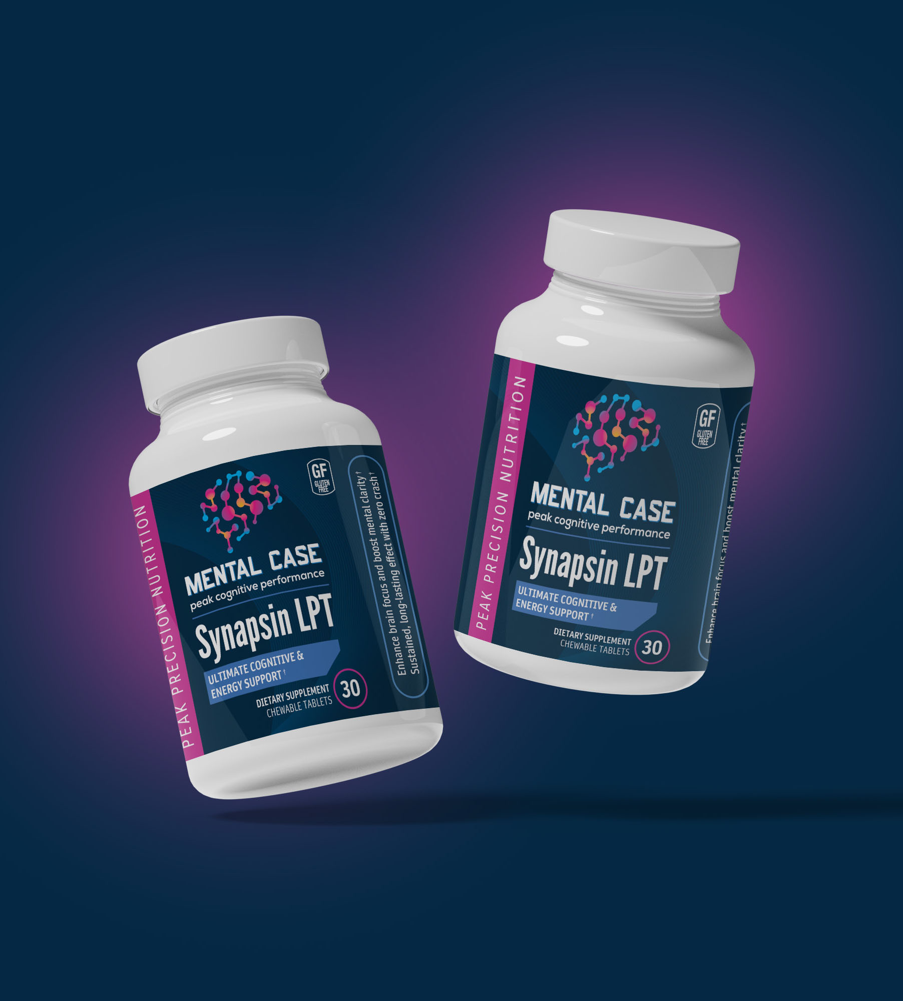 Synapsin LPT™ by Mental Case Supplements™ - Get 2 bottles of Peak Cognitive Nootropic